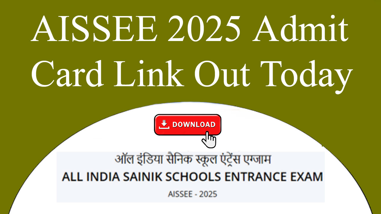 AISSEE 2025 Admit Card Link, Check Sainik School Entrance Exam Date 2025 for Class 6, 9 @ aissee2025.ntaonline.in alt=