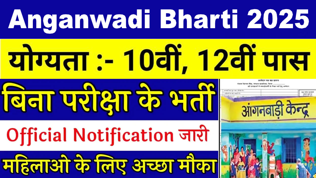 Anganwadi Recruitment 2025 Apply Online Last Date, State Wise Notification, Eligibility alt=