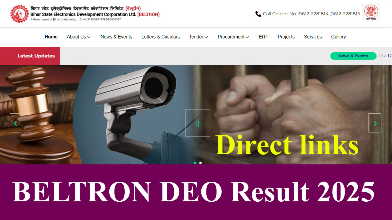 BELTRON DEO Result 2025 Link, Check DEO Cut off Marks, Merit list at bsedc.bihar.gov.in alt=