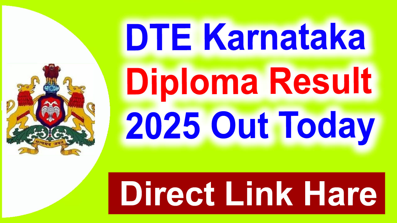 DTE Karnataka Diploma Result 2025: Direct Link to Download BTELinx Diploma Marksheet at dtek.karnataka.gov.in alt=