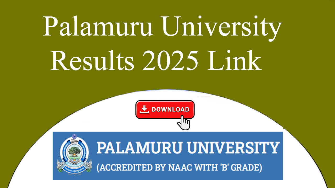 Palamuru University Results 2025 Direct Link, Check 5th semester link alt=