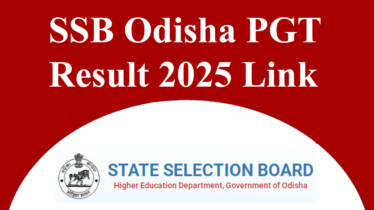 SSB Odisha PGT Result 2025 Link (OUT) Merit List PDF at @ssbodisha.ac.in alt=