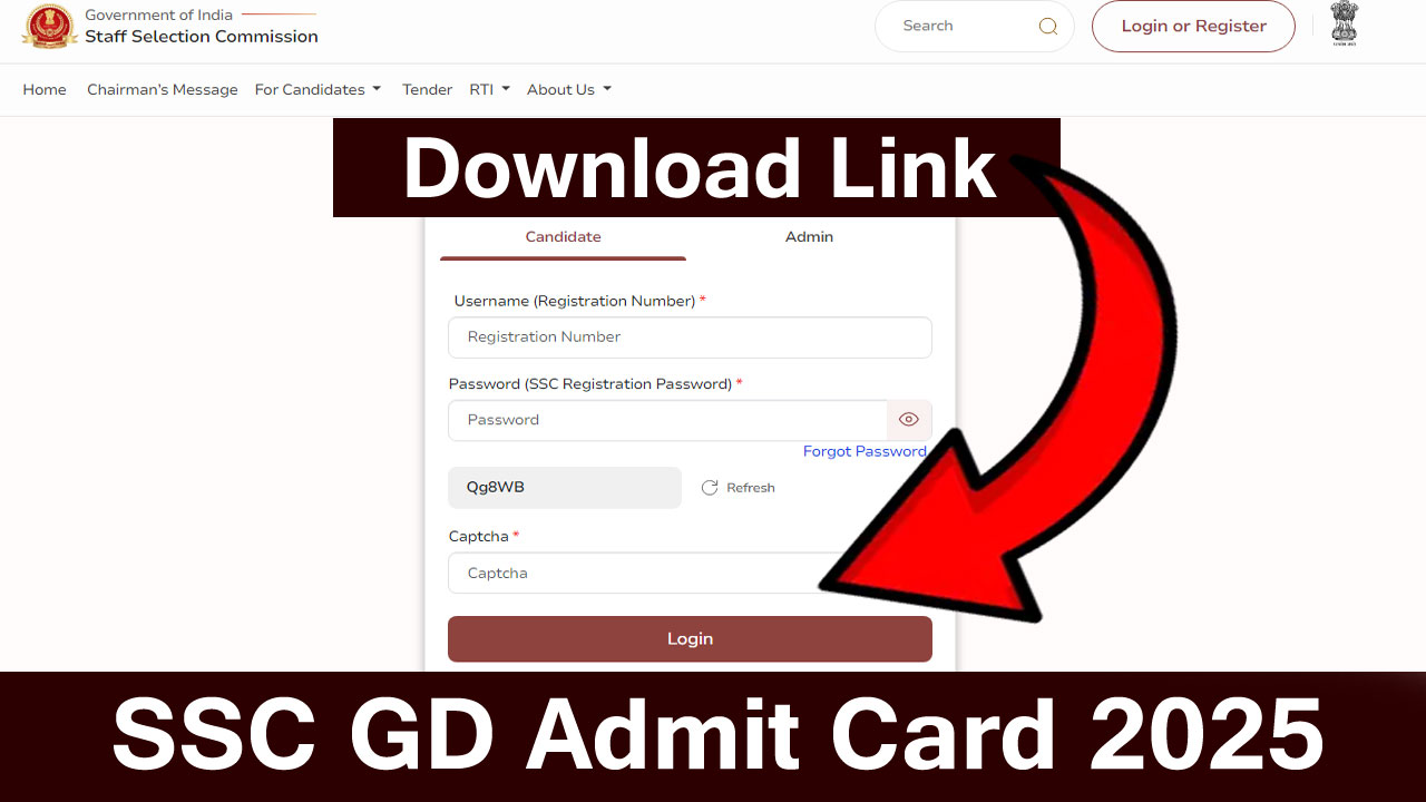 SSC GD Admit Card 2025 Released at ssc.gov.in, Download Constable Hall Ticket for February 6 and 7 Exam alt=