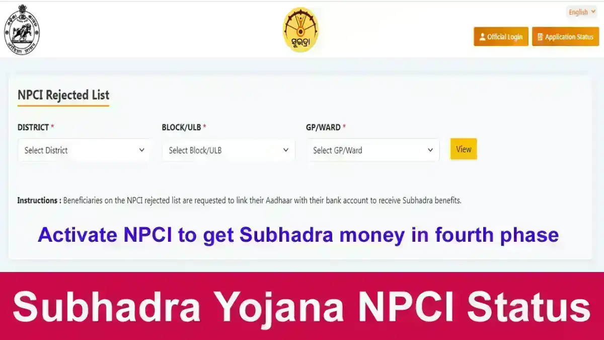 subhadra yojana npci