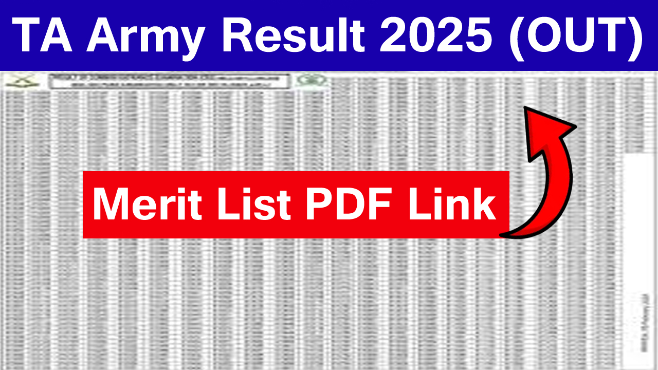 ta army result 2025